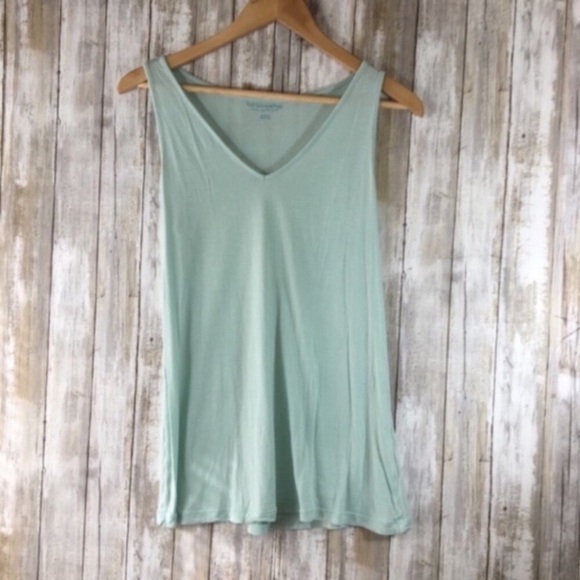 Soft Surroundings Tops - Soft Surroundings Blue Green Sleeveless Blouse